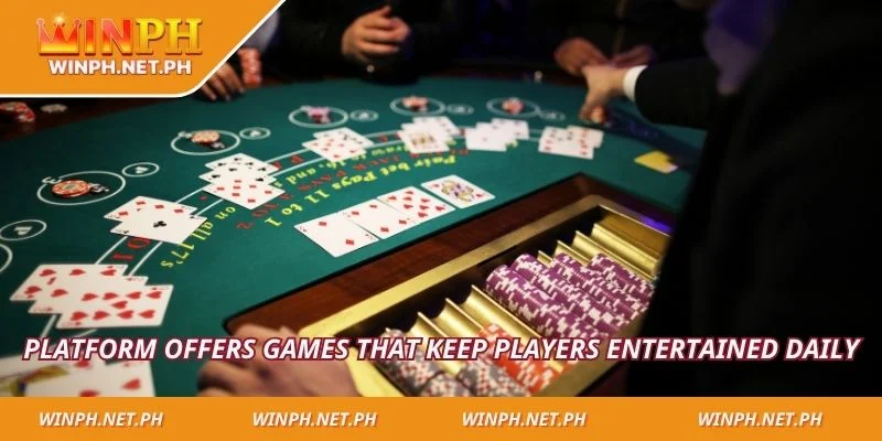 Platform offers games that keep players entertained daily