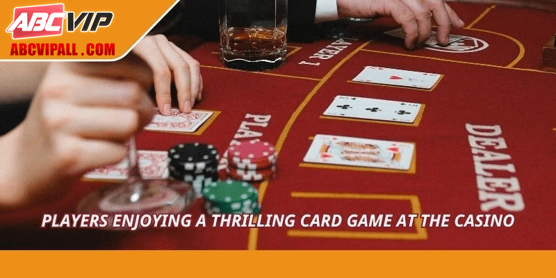 Players enjoying a thrilling card game at the casino